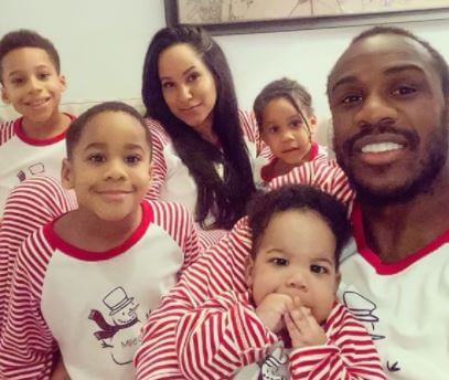 Debbie Whittle with her husband Michail Antonio and children.
